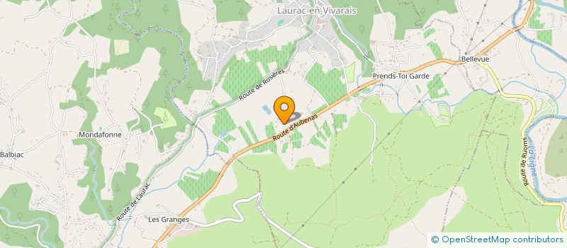 localisation de l'entreprise TPFV à LAURAC-EN-VIVARAIS