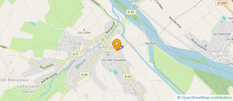 localisation de l'entreprise TPGC à CHATILLON-SUR-LOIRE