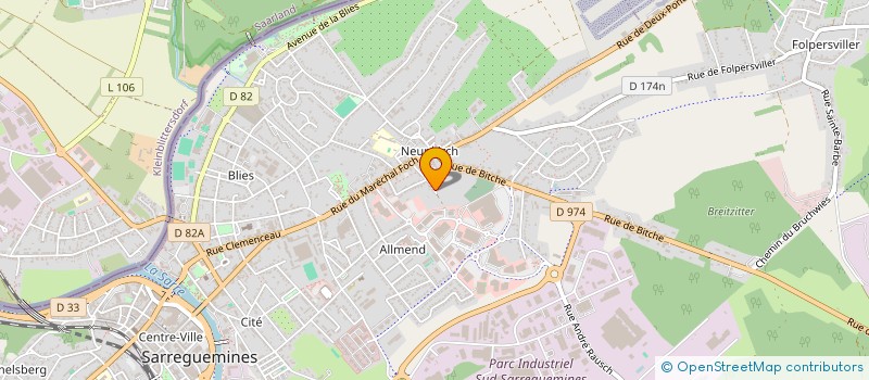 localisation de l'entreprise TPGE à SARREGUEMINES