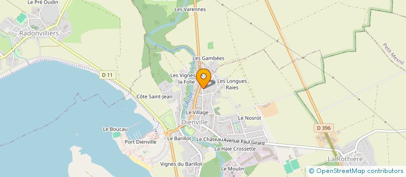 localisation de l'entreprise TPH à DIENVILLE