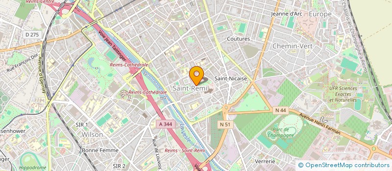 localisation de l'entreprise TPHK  REIMS