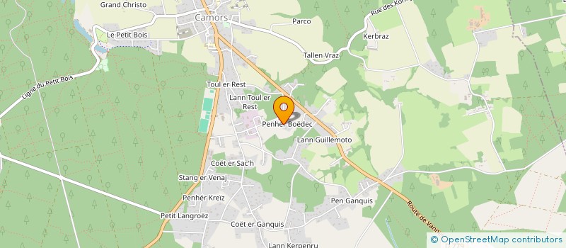 localisation de l'entreprise TPI  CAMORS