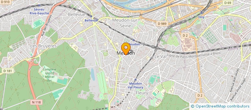 localisation de l'entreprise TPI EXTERIEURS BOIS  MEUDON