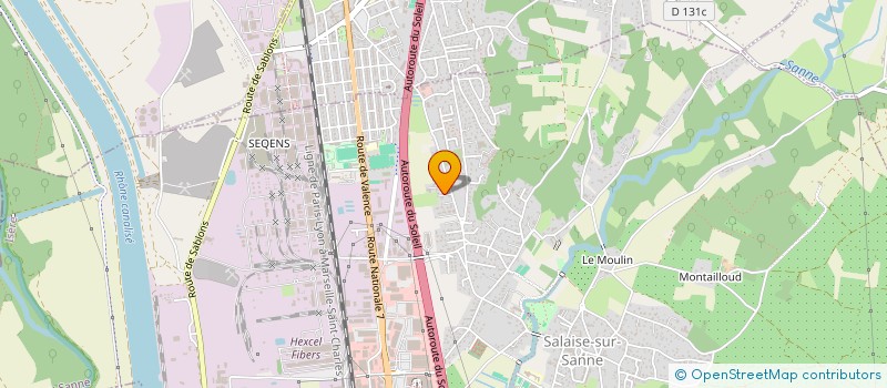 localisation de l'entreprise TPI FRANCE  SALAISE-SUR-SANNE