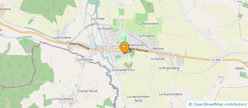 localisation de l'entreprise TPJ EXPRESS à SAINT-DENIS-SUR-SARTHON