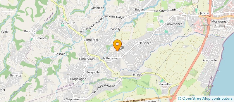 localisation de l'entreprise TPJMG  BAIE-MAHAULT