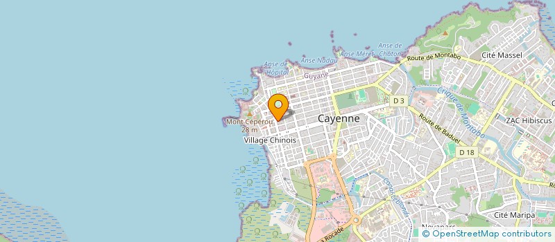 localisation de l'entreprise TPK PRODUCTION  CAYENNE