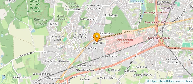 localisation de l'entreprise TPLD  JOUE-LES-TOURS