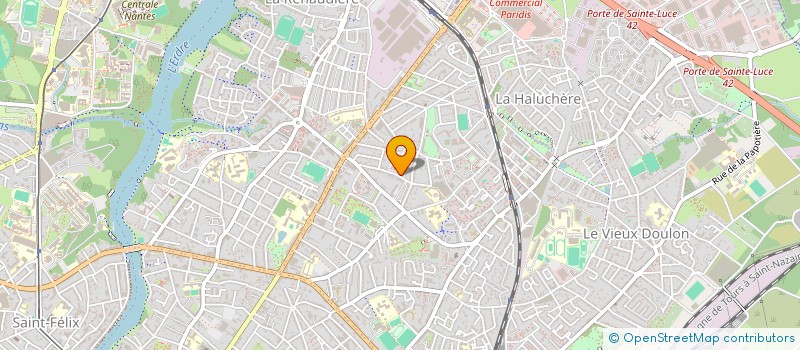 localisation de l'entreprise TPLE DEV à NANTES