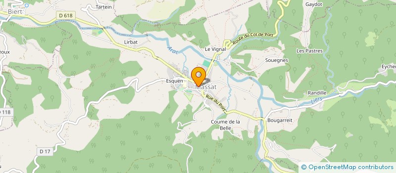 localisation de l'entreprise TPLM à MASSAT