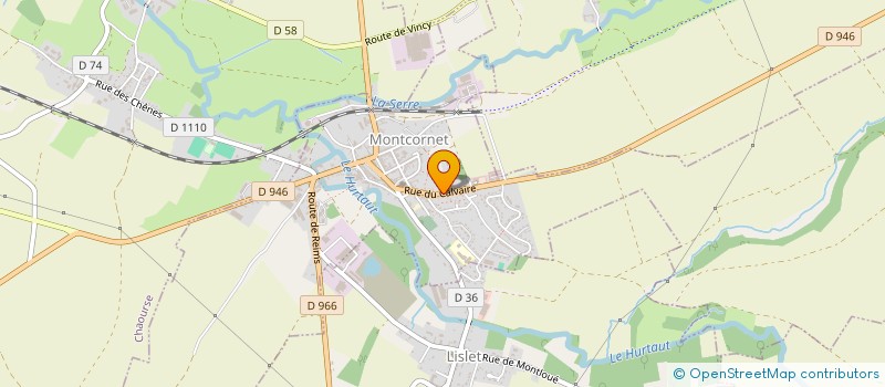 localisation de l'entreprise TPLT ALAIN MUZY  MONTCORNET