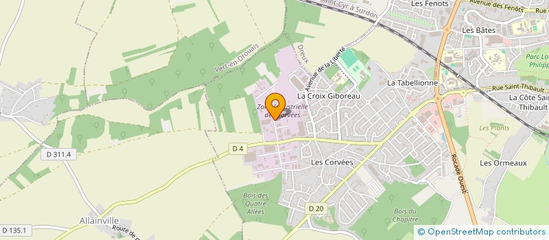 localisation de l'entreprise TPM SAINT-REMY à VERNOUILLET