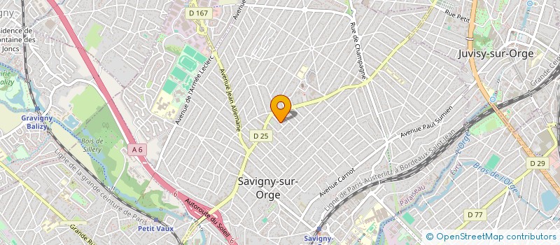 localisation de l'entreprise TPM TRANSPORTS à JUVISY-SUR-ORGE