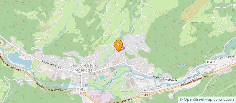 localisation de l'entreprise TPMA  SAULXURES-SUR-MOSELOTTE