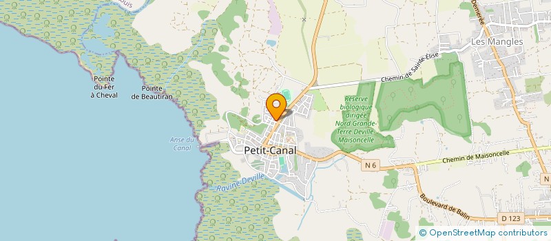 localisation de l'entreprise TPMA BTP à PETIT-CANAL