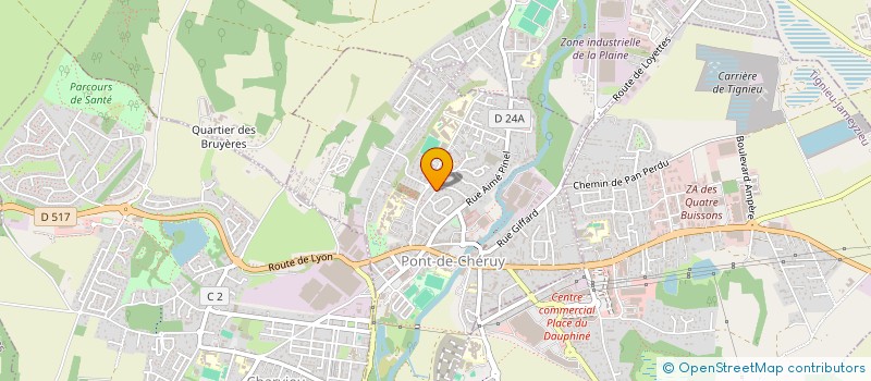 localisation de l'entreprise TPMG à PONT-DE-CHERUY