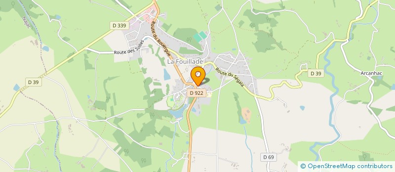 localisation de l'entreprise TPPM à LA FOUILLADE