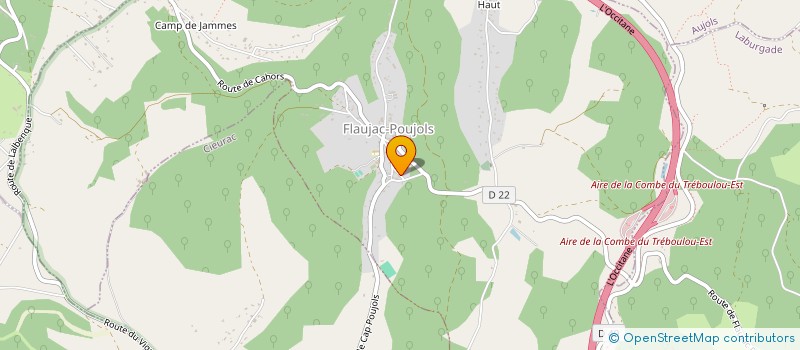 localisation de l'entreprise TPR RIVIERE  FLAUJAC-POUJOLS
