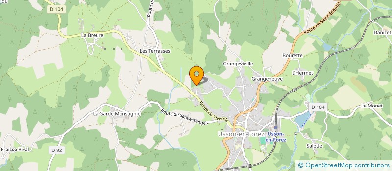 localisation de l'entreprise TPRO  USSON-EN-FOREZ