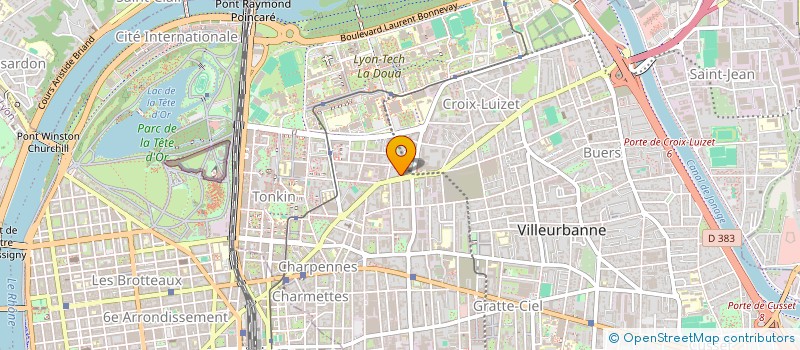 localisation de l'entreprise TPS 88  VILLEURBANNE