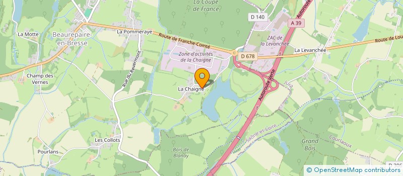 localisation de l'entreprise TPS  BEAUREPAIRE-EN-BRESSE