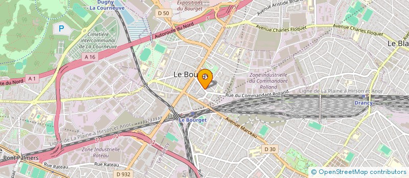 localisation de l'entreprise TPS à LE BOURGET
