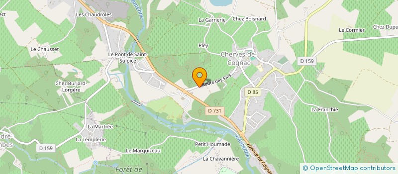 localisation de l'entreprise TPS BOUCHET à VAL-DE-COGNAC