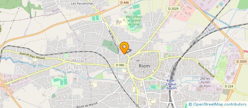 localisation de l'entreprise TPS FUMEL à RIOM