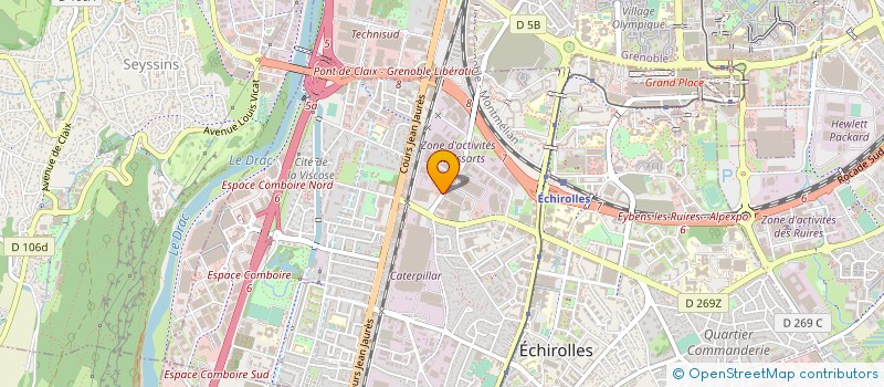 localisation de l'entreprise TPS ISERE à ECHIROLLES