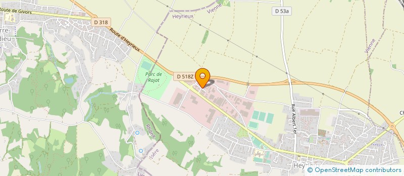 localisation de l'entreprise TPS RHONE-ALPES  HEYRIEUX