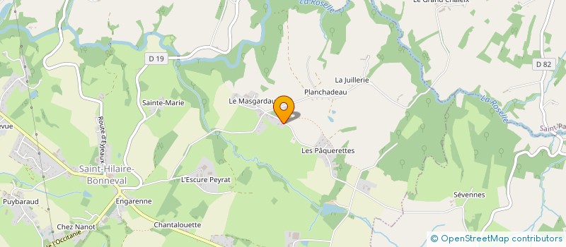 localisation de l'entreprise TPTE à SAINT-HILAIRE-BONNEVAL