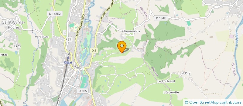 localisation de l'entreprise TPTS FONTANILLE à OBJAT
