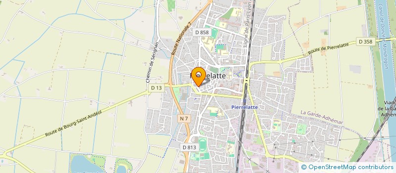 localisation de l'entreprise TPV à PIERRELATTE