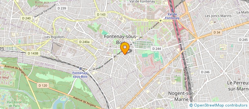 localisation de l'entreprise TPVH à FONTENAY-SOUS-BOIS