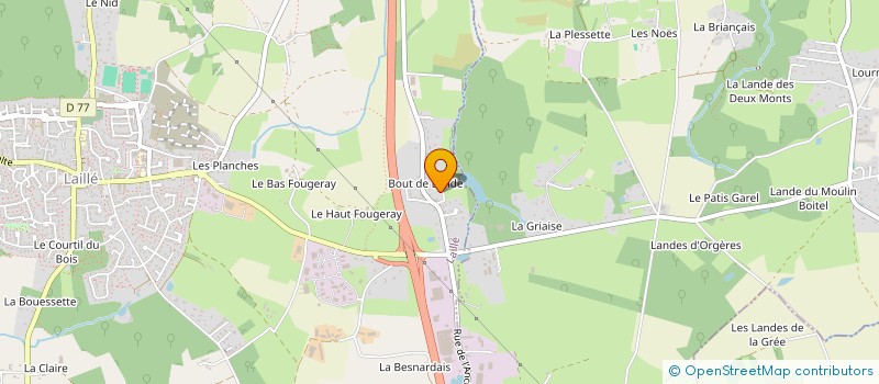 localisation de l'entreprise TQM BREIZH  LAILLE