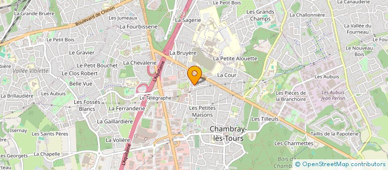 localisation de l'entreprise TR 92  CHAMBRAY-LES-TOURS