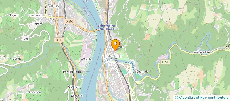 localisation de l'entreprise TR BATIMENT  SAINT VALLIER