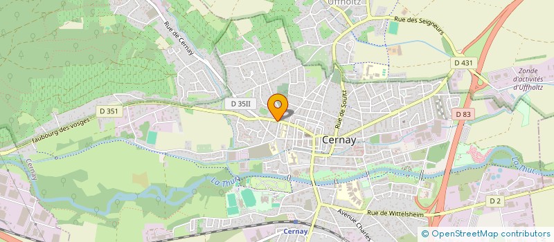 localisation de l'entreprise TR BATIMENT  CERNAY