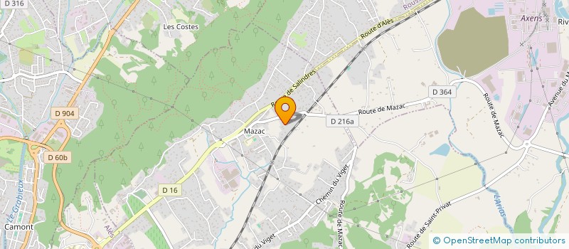 localisation de l'entreprise TR CTA MAZAC à SAINT-PRIVAT-DES-VIEUX