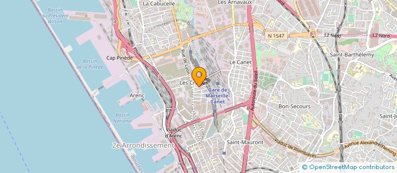 localisation de l'entreprise TR ECHAFAUDAGE à MARSEILLE