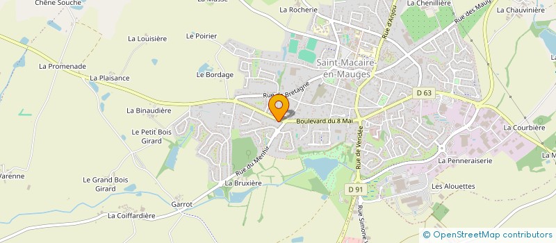 localisation de l'entreprise TR HALLEREAU à SEVREMOINE