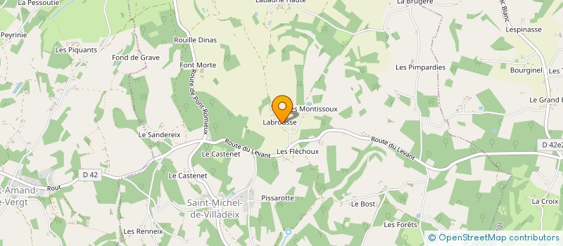 localisation de l'entreprise TR INVEST  SANILHAC