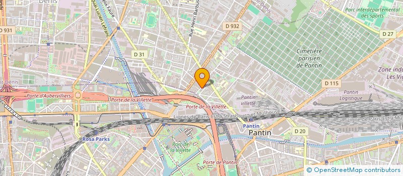 localisation de l'entreprise TR SERVICES à PANTIN