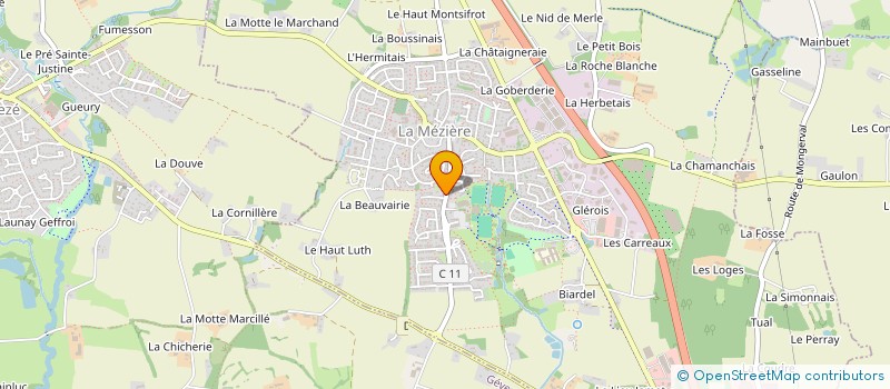 localisation de l'entreprise TR3  LA MEZIERE