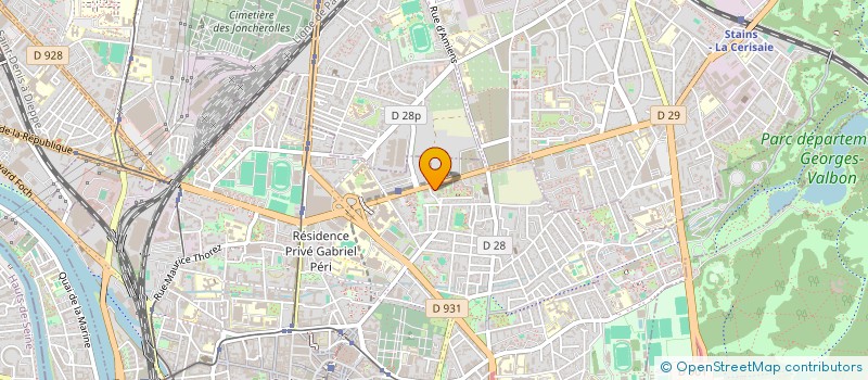 localisation de l'entreprise TRA EXPRESS  AUBERVILLIERS