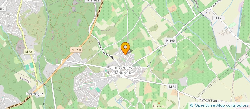localisation de l'entreprise TRABACH ETANCHEITE à SAINT-GENIES-DES-MOURGUES