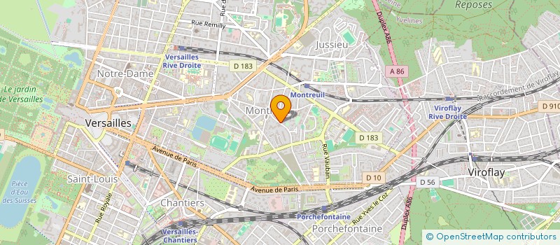 localisation de l'entreprise TRABAGE à VERSAILLES