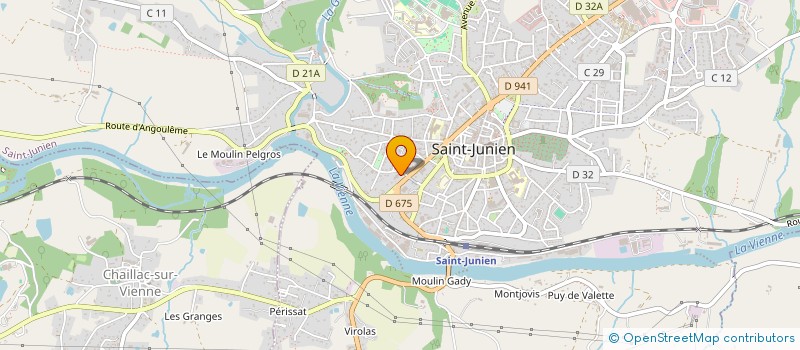 localisation de l'entreprise TRABAUB DISTRIBUTION à SAINT-JUNIEN