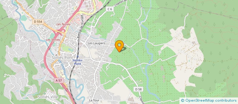 localisation de l'entreprise TRABAUD à SOLLIES-PONT