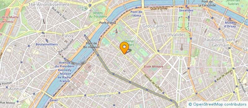 localisation de l'entreprise TRABECO à PARIS
